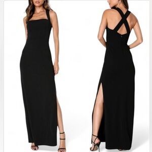 Lulu's Black Maxi Dress